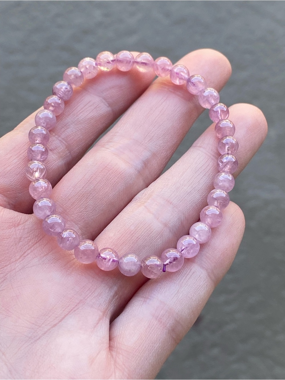Pink Tourmaline Crystal Bracelet | Natural Tourmaline | 5.6mm Beads